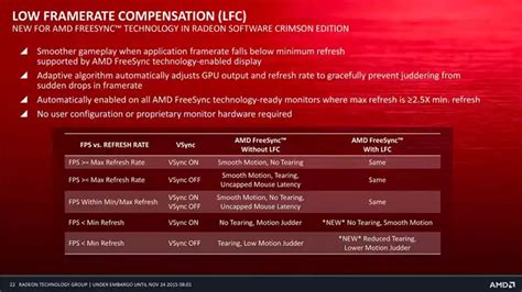 low framerate compensation.
